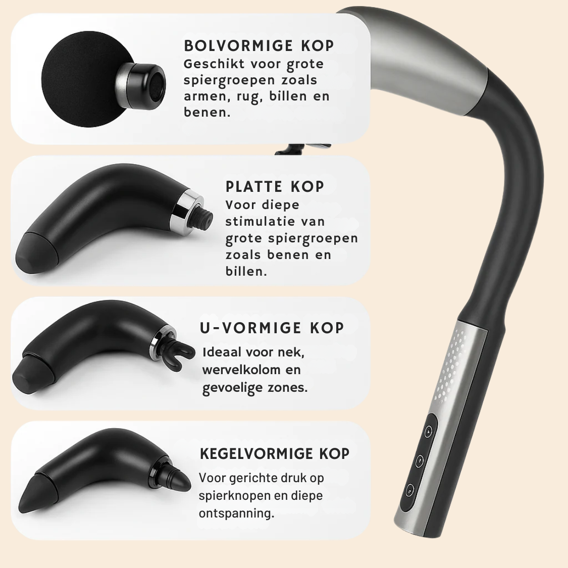 FlexRelief™ | Diepe massage zonder hulp