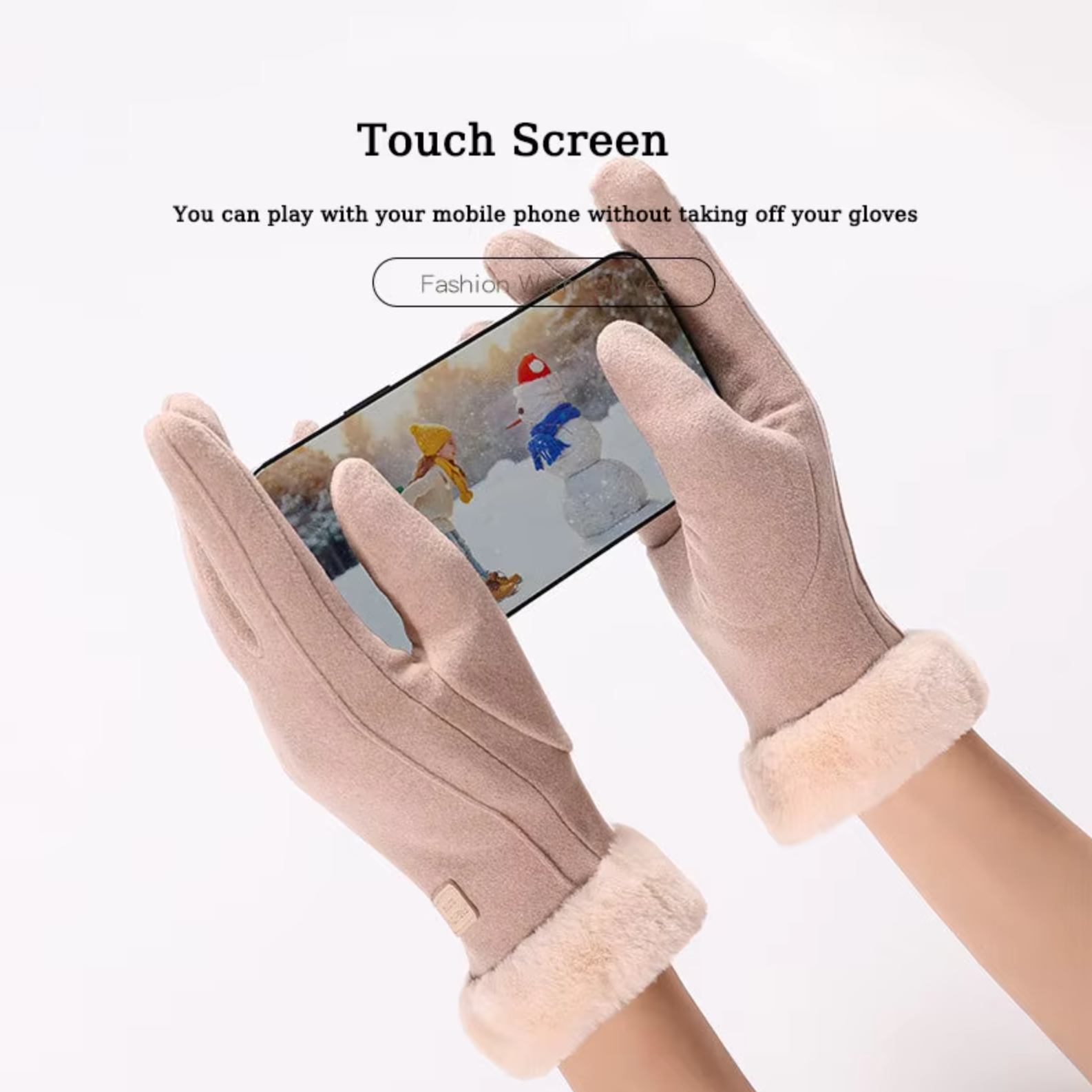 PolarChic™ | Winter Handschoenen – Warm Pluche & Touchscreen Comfort