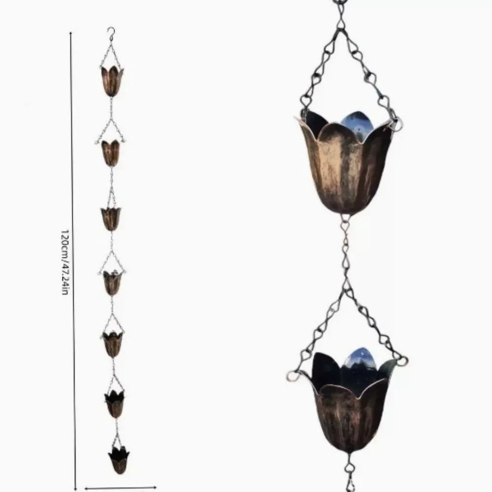 RainKetting™ | Laat regen sierlijk door bloemen stromen