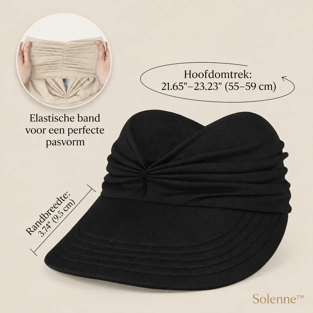 Solenne™ | Luchtige zonneklep voor een stralende zomer