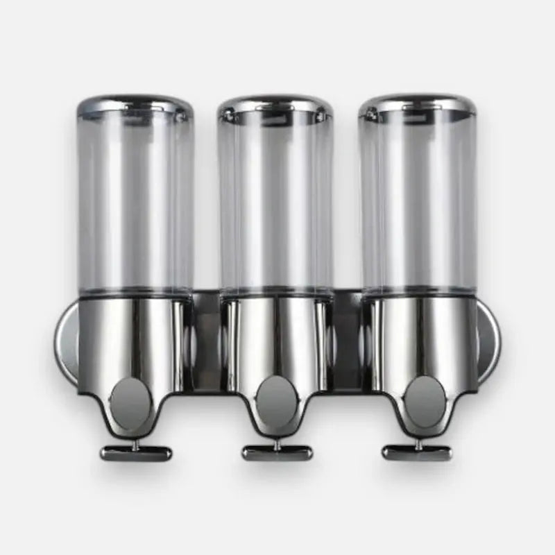 CleanStation™ | Wandzeepdispenser met 3 vakken – Stijlvol & Hygiënisch