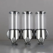 CleanStation™ | Wandzeepdispenser met 3 vakken – Stijlvol & Hygiënisch