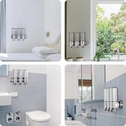 CleanStation™ | Wandzeepdispenser met 3 vakken – Stijlvol & Hygiënisch