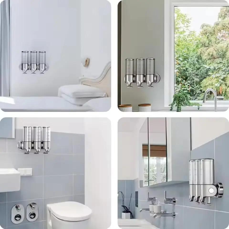 CleanStation™ | Wandzeepdispenser met 3 vakken – Stijlvol & Hygiënisch