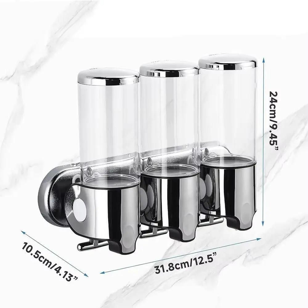 CleanStation™ | Wandzeepdispenser met 3 vakken – Stijlvol & Hygiënisch