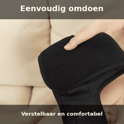 Bewegend beeld van het omdoen van de AnkleEase enkelband
