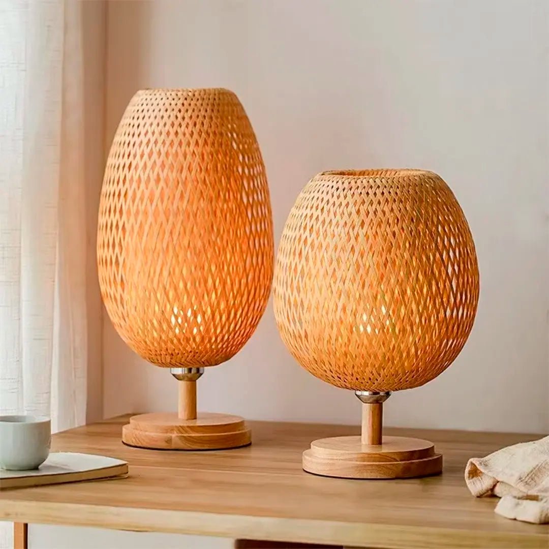 BambooGlow™ | Sfeervolle bamboe lamp voor een warme uitstraling - Lumiza