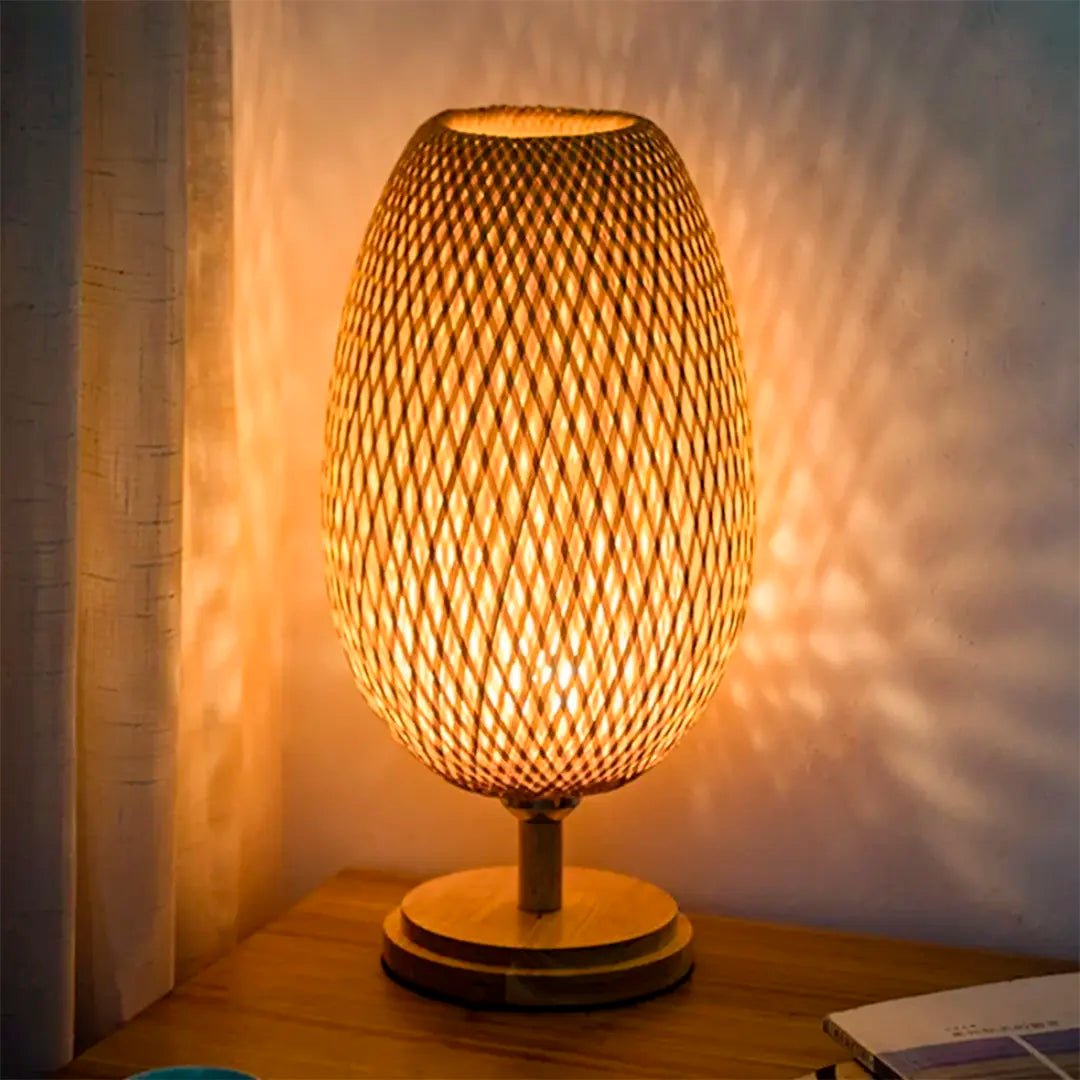 BambooGlow™ | Sfeervolle bamboe lamp voor een warme uitstraling - Lumiza