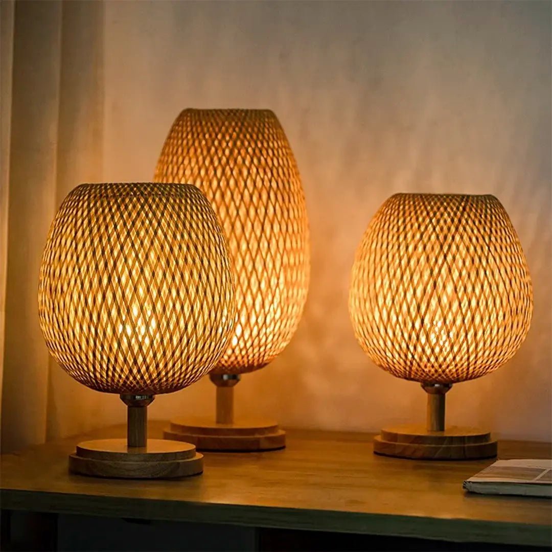 BambooGlow™ | Sfeervolle bamboe lamp voor een warme uitstraling - Lumiza