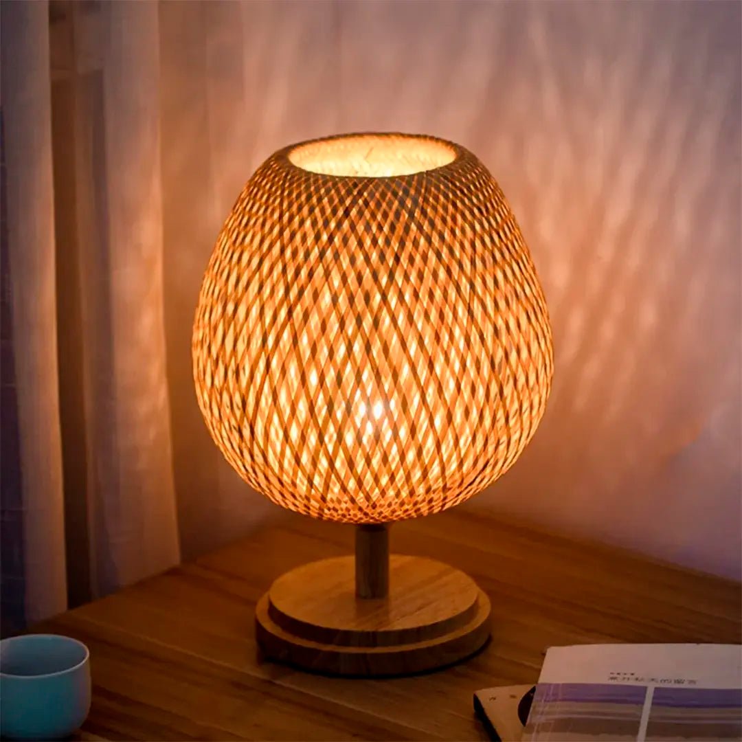 BambooGlow™ | Sfeervolle bamboe lamp voor een warme uitstraling - Lumiza