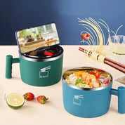 BowlBuddy™ | Krachtige Warmtebehoudende Kom met Deksel - Lumiza