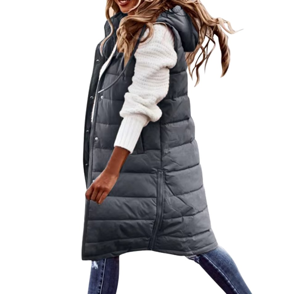 Dahlia™ | Jouw Stijlvolle Lange Puffer Vest - Lumiza