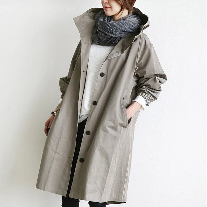 EmmaCloudTrench™ | Luxe Trenchcoat met Capuchon - Lumiza