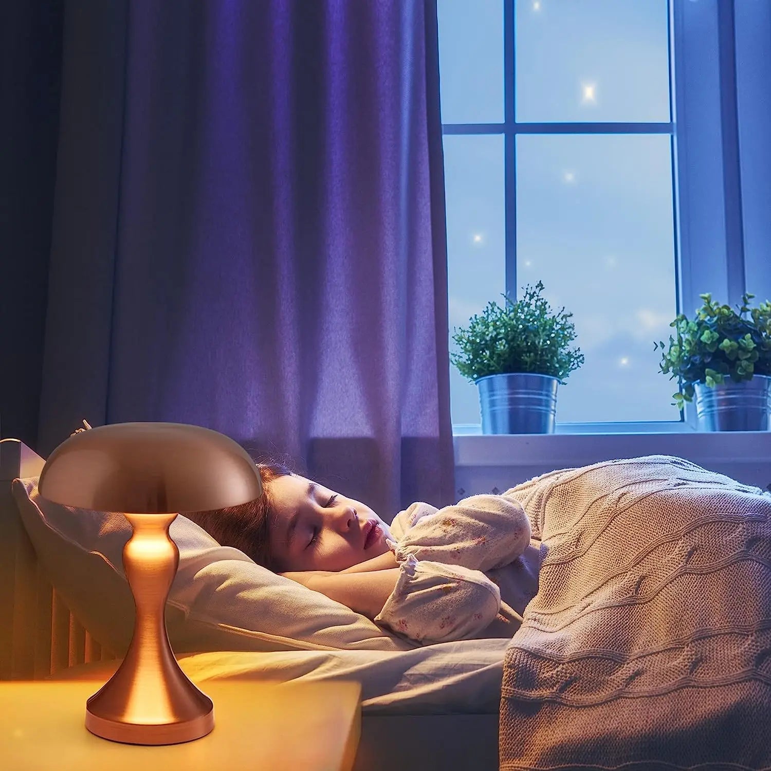 EtherealLight™ | Elegant en Functioneel Sfeerverlichting LED Nachtlamp met Oplaadbare Batterij - Lumiza