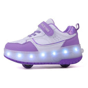FlashRider™ | Sneakers met Uitschuifwielen en Lichtshow - Lumiza