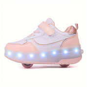 FlashRider™ | Sneakers met Uitschuifwielen en Lichtshow - Lumiza