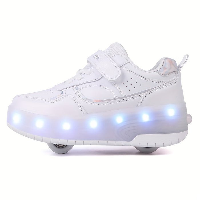 FlashRider™ | Sneakers met Uitschuifwielen en Lichtshow - Lumiza