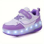 FlashRider™ | Sneakers met Uitschuifwielen en Lichtshow - Lumiza