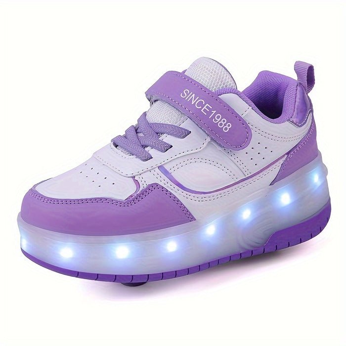 FlashRider™ | Sneakers met Uitschuifwielen en Lichtshow - Lumiza