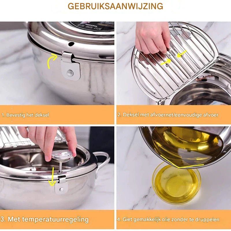 FryPerfect™ | Slimme Frituurkracht met Nauwkeurige Temperatuurregeling - Lumiza