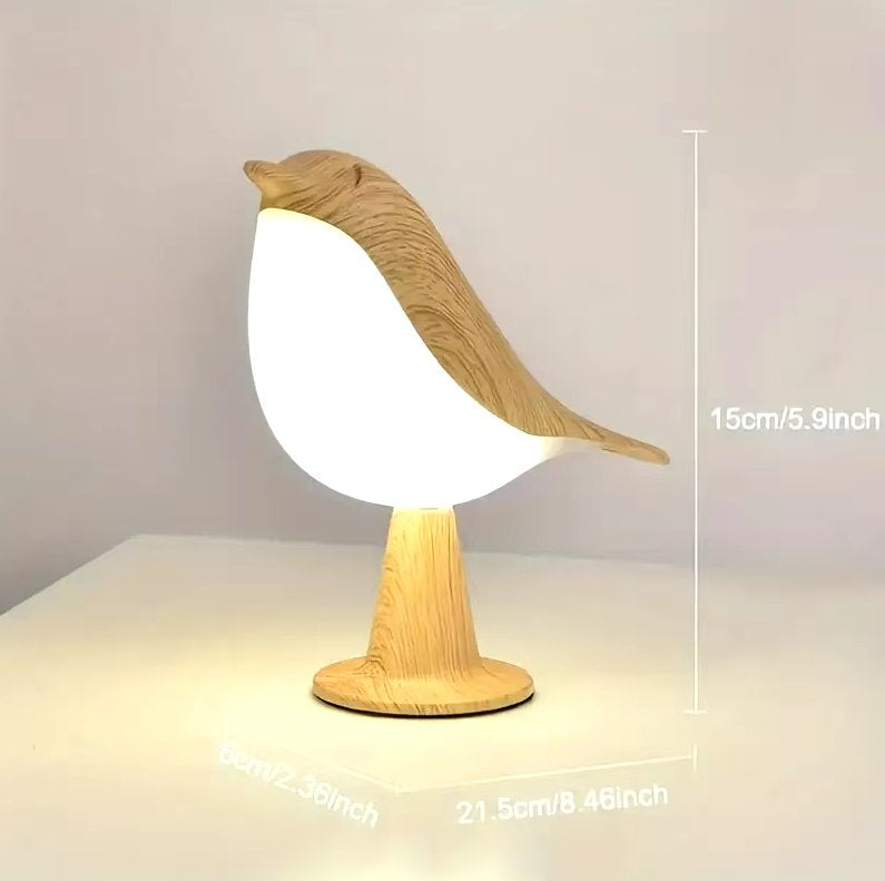 GlowBird™ | 3 Kleuren, Dimbaar Licht met Aanraakschakelaar - Perfect voor Jouw Nachtkastje! - Lumiza