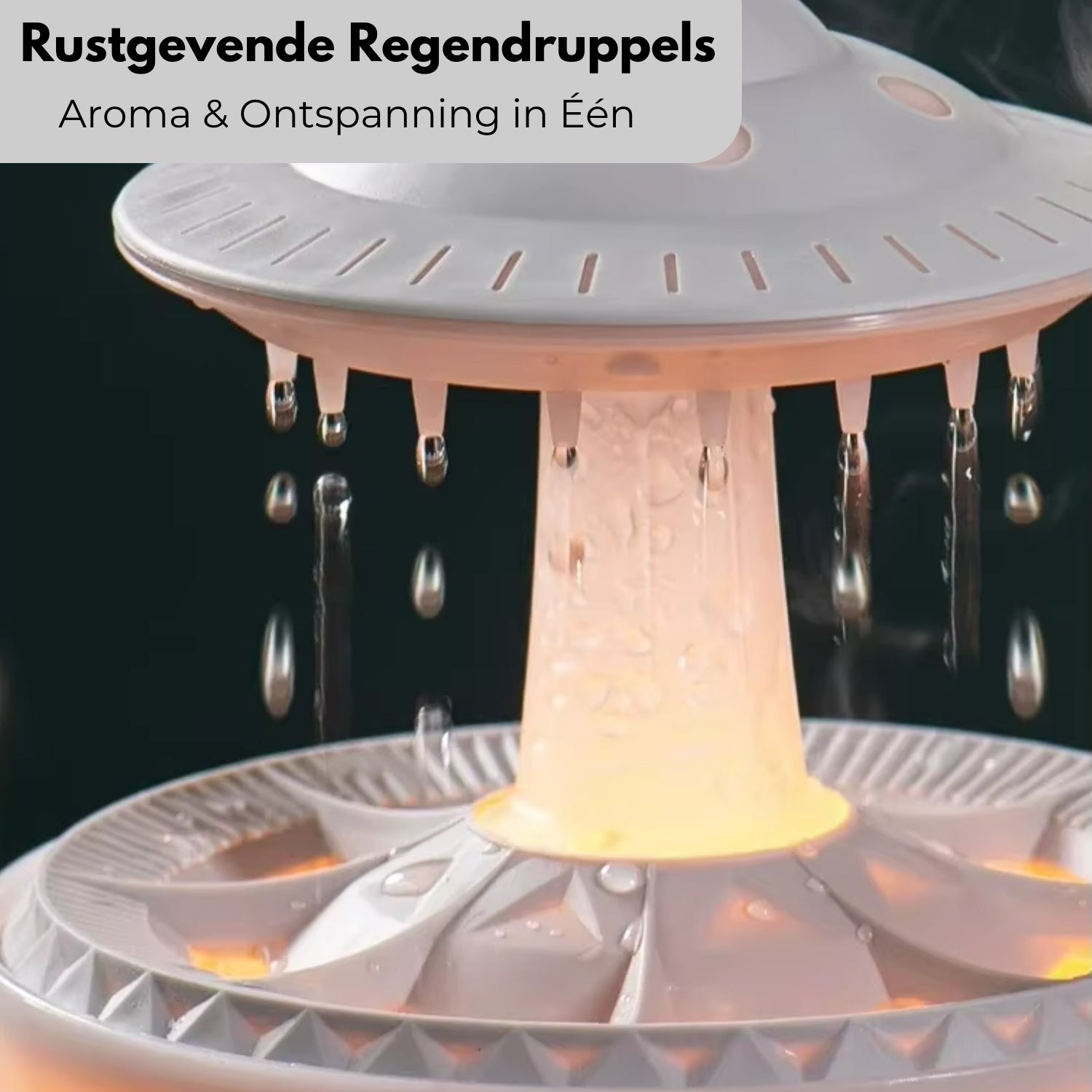 GlowDrop™ | Aroma diffuser met relaxend licht & watereffect - Lumiza