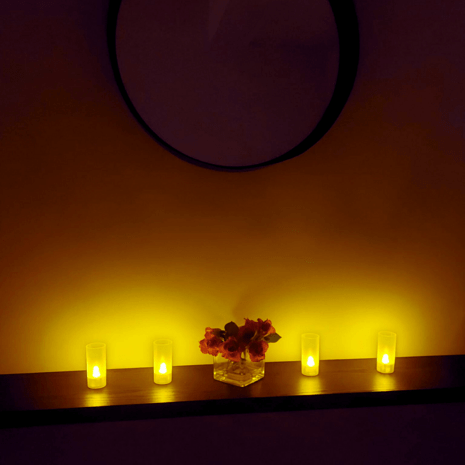 GlowZen™ | Oplaadbare LED Sfeerkaarsen met Afstandsbediening - Lumiza