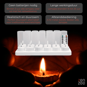 GlowZen™ | Oplaadbare LED Sfeerkaarsen met Afstandsbediening - Lumiza