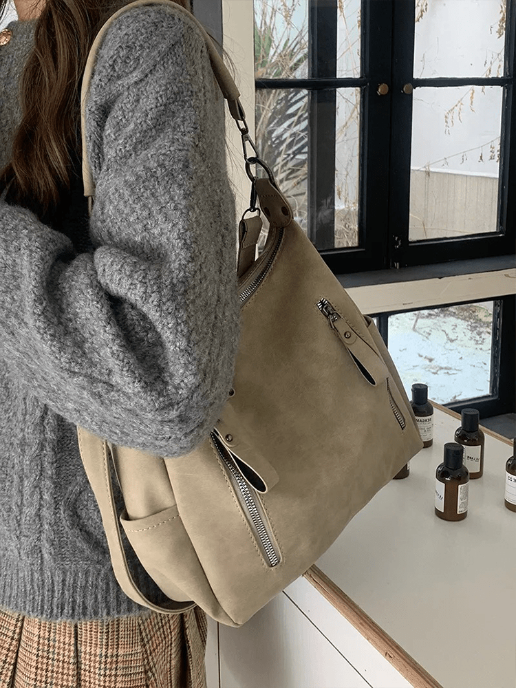 Hannah™ | Leren Schoudertas Retro Handtas - Lumiza