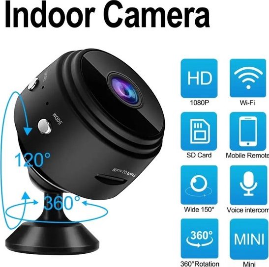 HomeEye™ | WiFi Camera – Altijd Veilig met Nachtzicht en HD - kwaliteit - Lumiza