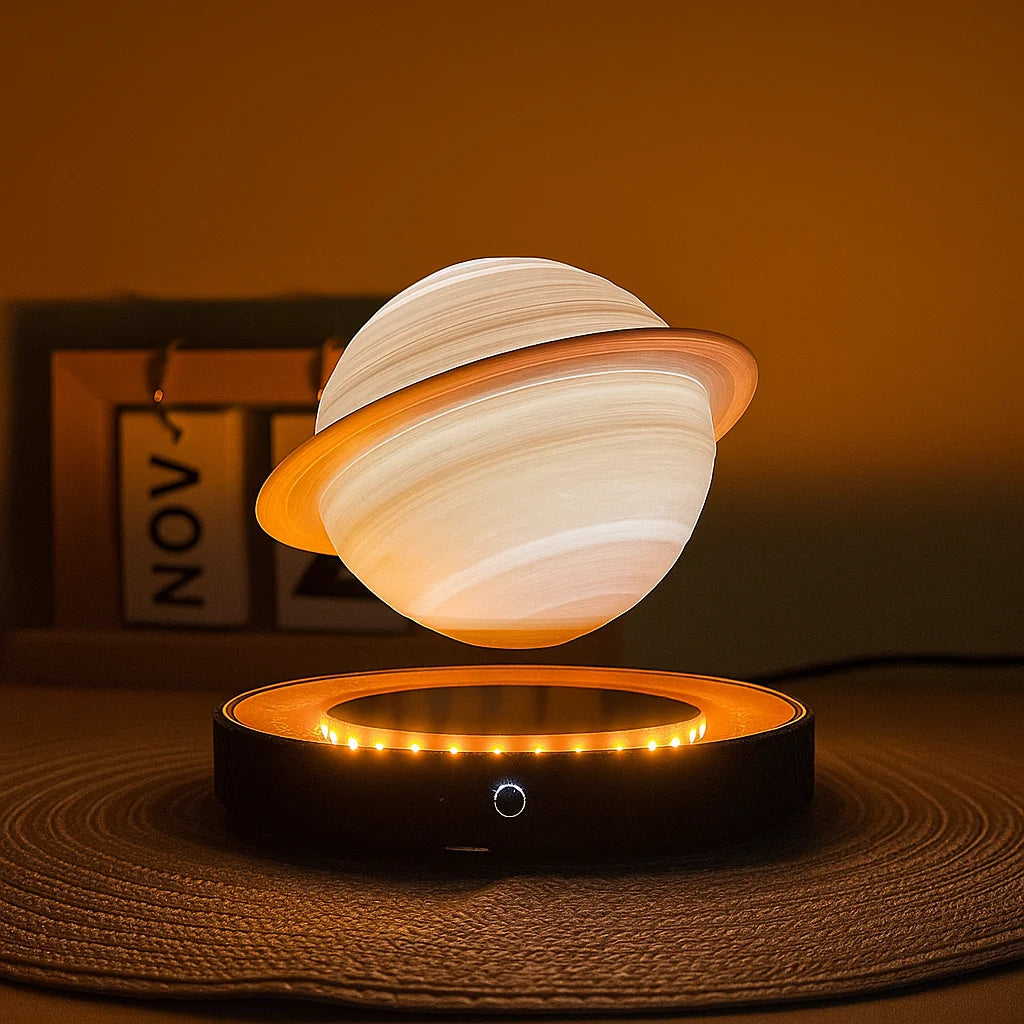 OrbitGlow zwevende Saturnuslamp