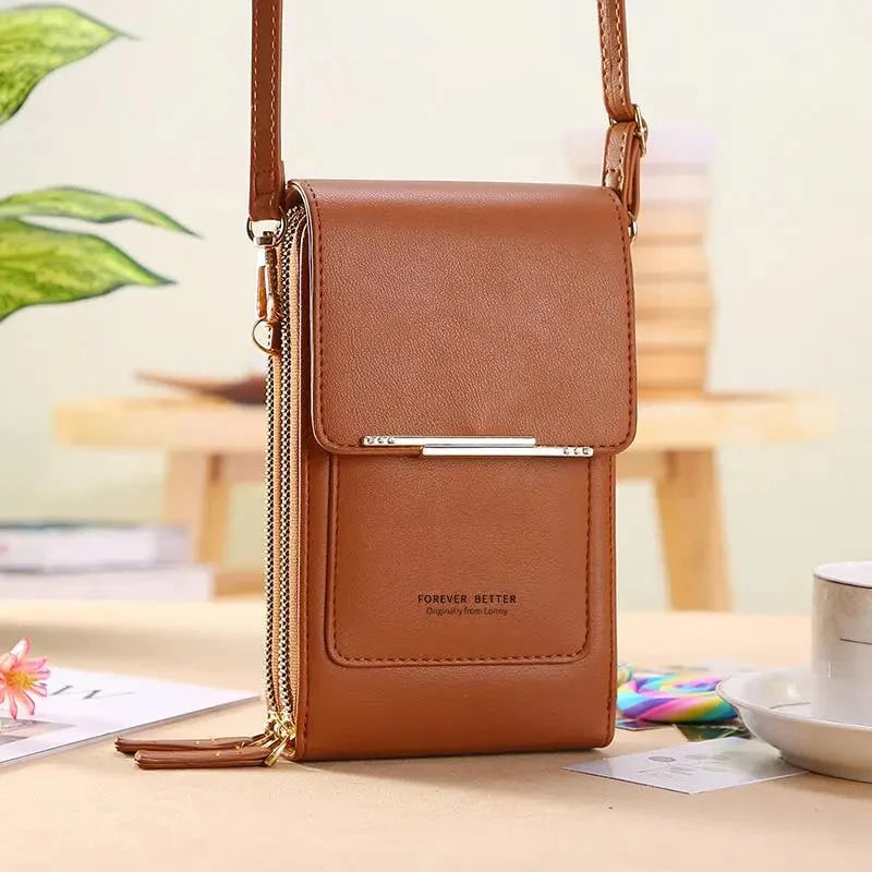 SmartSling™ | Crossbody gemak met touchscreen venster
