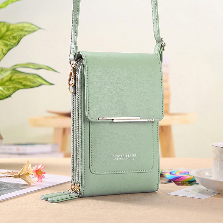 SmartSling™ | Crossbody gemak met touchscreen venster