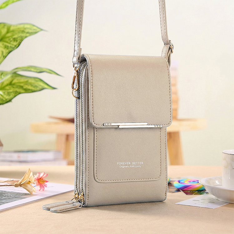 SmartSling™ | Crossbody gemak met touchscreen venster
