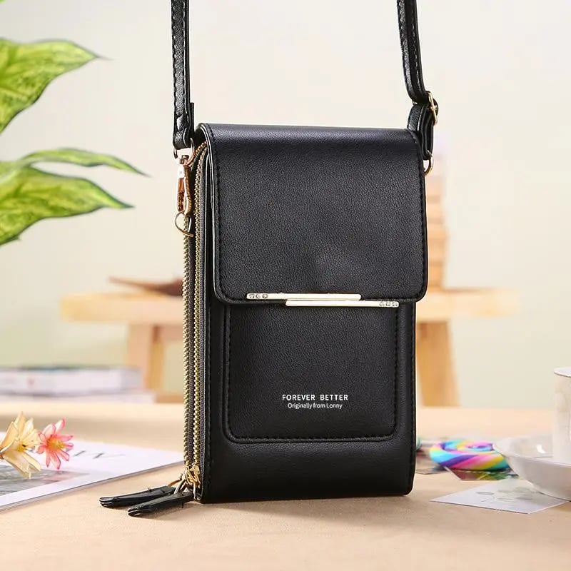 SmartSling™ | Crossbody gemak met touchscreen venster
