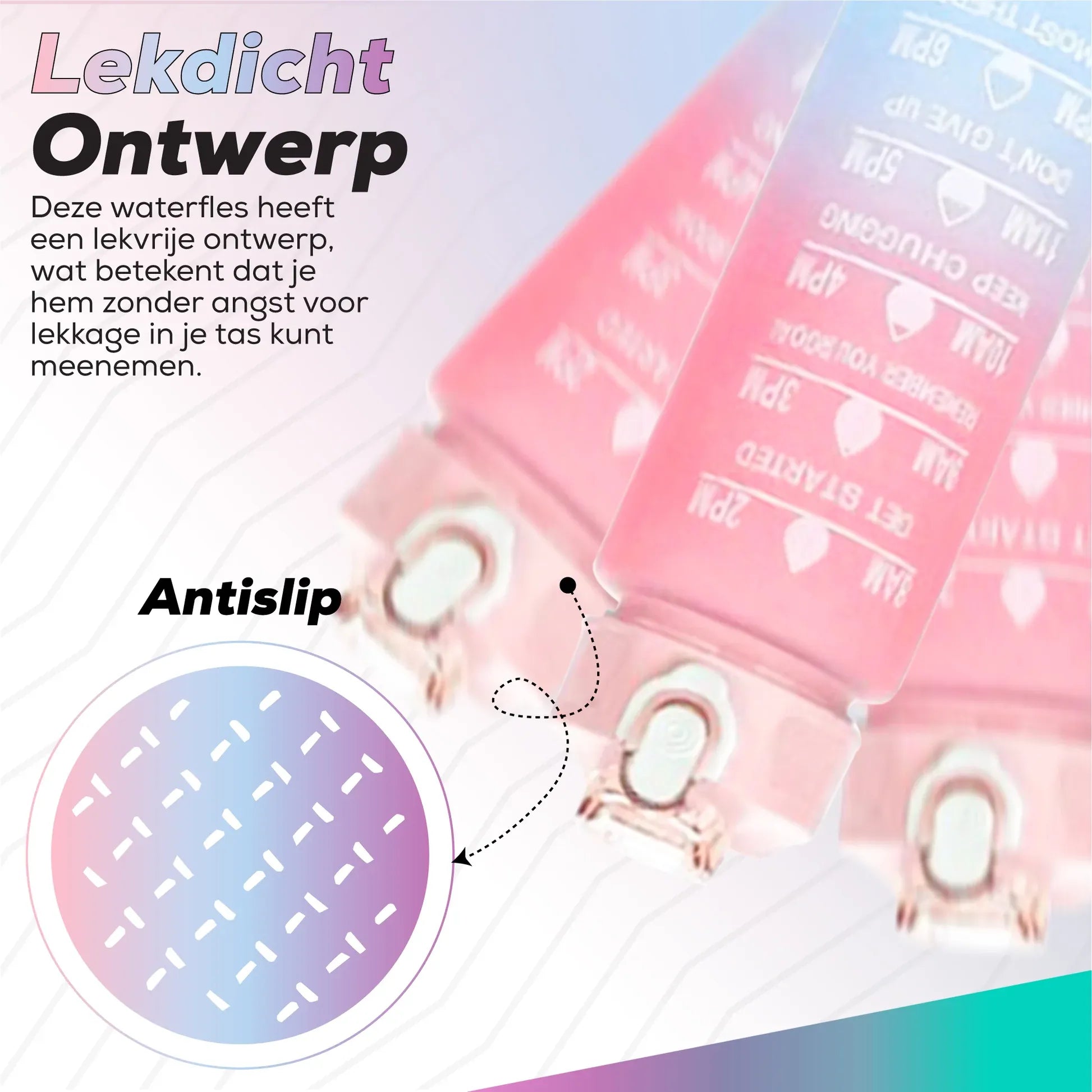 HydroFlow™ | 2 Liter Motiverend drinken, de hele dag door