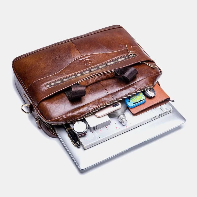 LeatherElite™ | Zakelijke Laptoptas - Lumiza