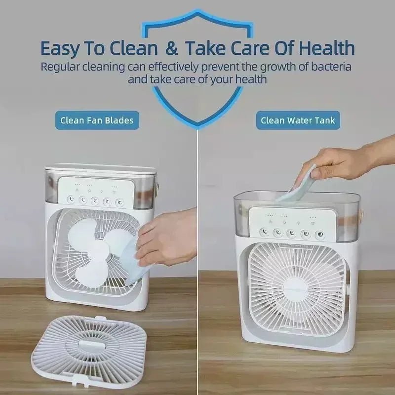 LumiBreeze™ | Slimme Ventilator, Nachtlamp & Luchtkoeler in 1 - Lumiza