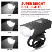 LumiRide Pro™ | USB Oplaadbare Fietsverlichting Set - Lumiza