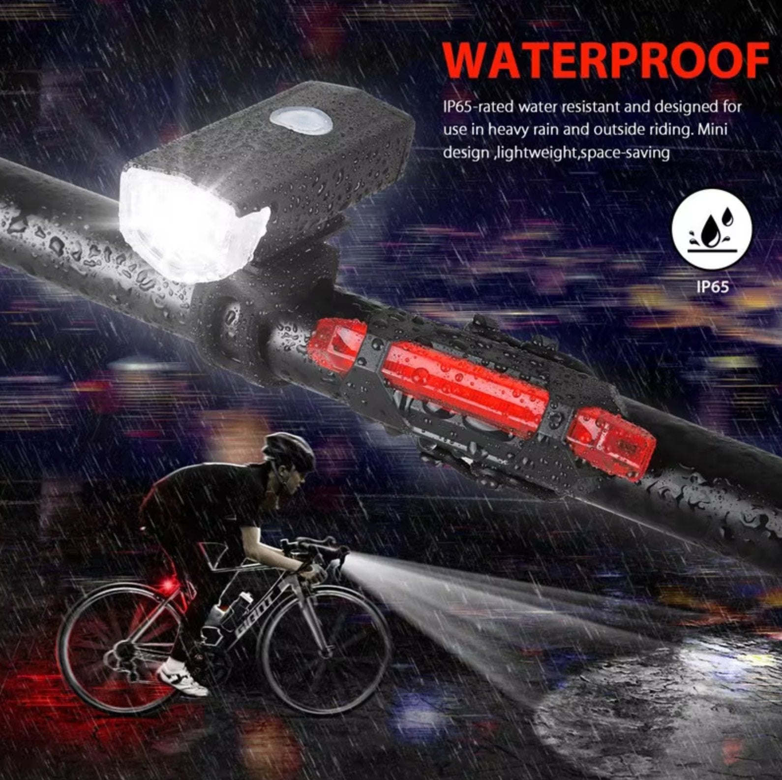 LumiRide Pro™ | USB Oplaadbare Fietsverlichting Set - Lumiza
