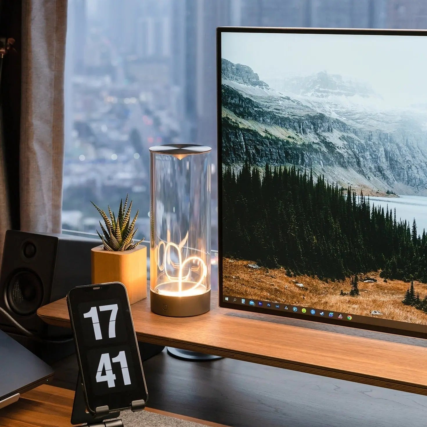 LumoTwist™ | Draadloze Lamp met Hypnotiserend Effect - Lumiza