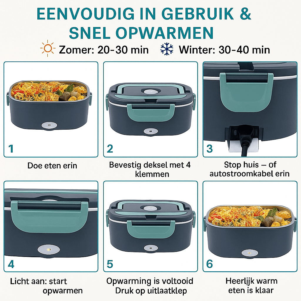 Lunchie™ | Altijd een warme maaltijd onderweg - Lumiza