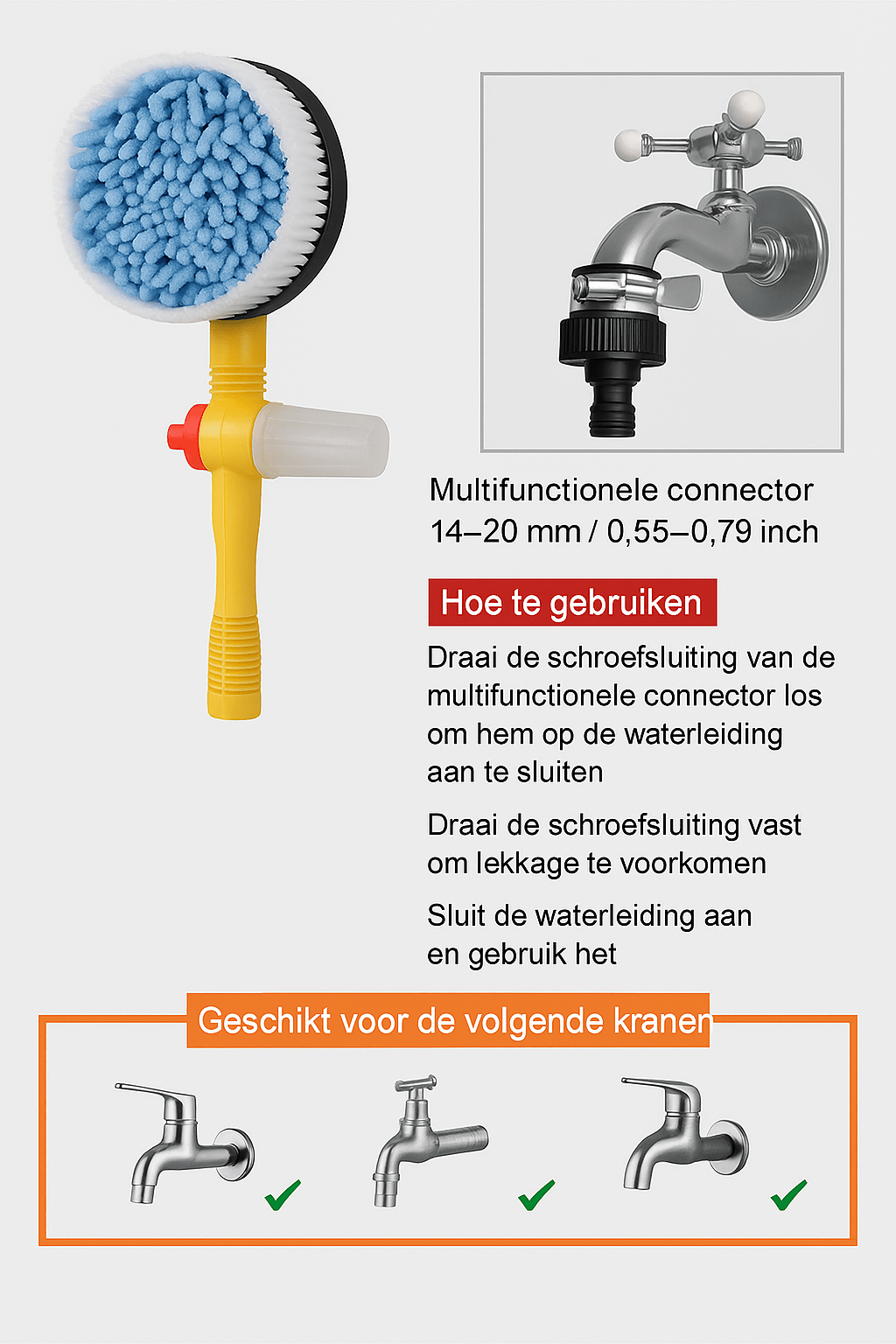 MagicMop™ | De autowasborstel die voor je werkt - Lumiza