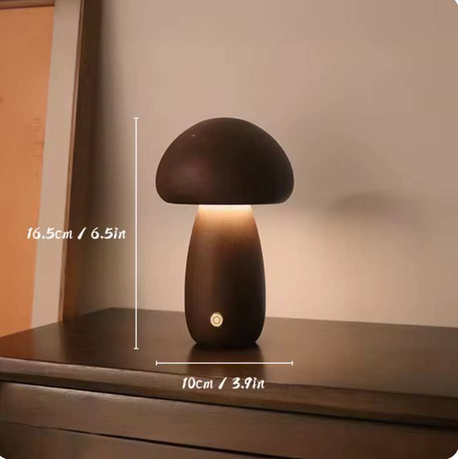 MushGlow™ | Warmte en sfeer in een prachtig houten design. - Lumiza