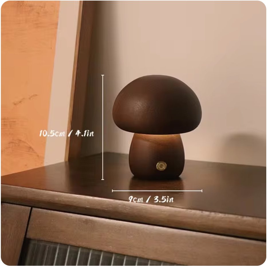 MushGlow™ | Warmte en sfeer in een prachtig houten design. - Lumiza