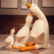PluGans zachte knuffelgans en pluche kussen