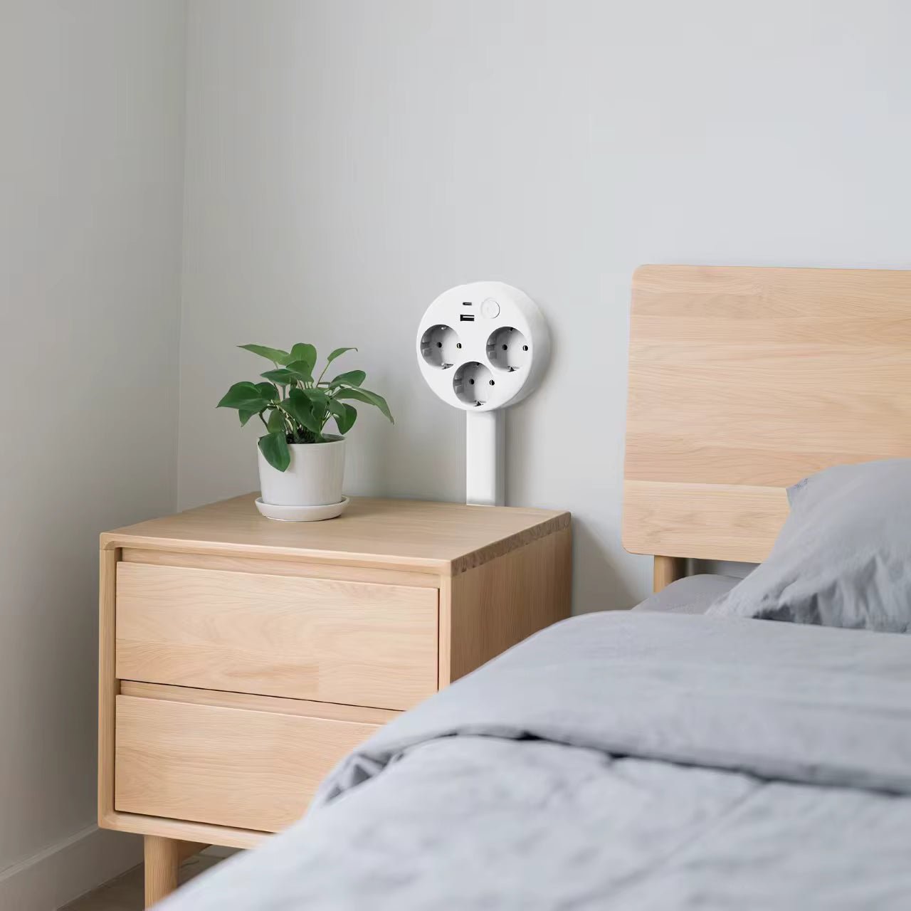 PlugEase™ | Slim stopcontact, altijd binnen handbereik - Lumiza