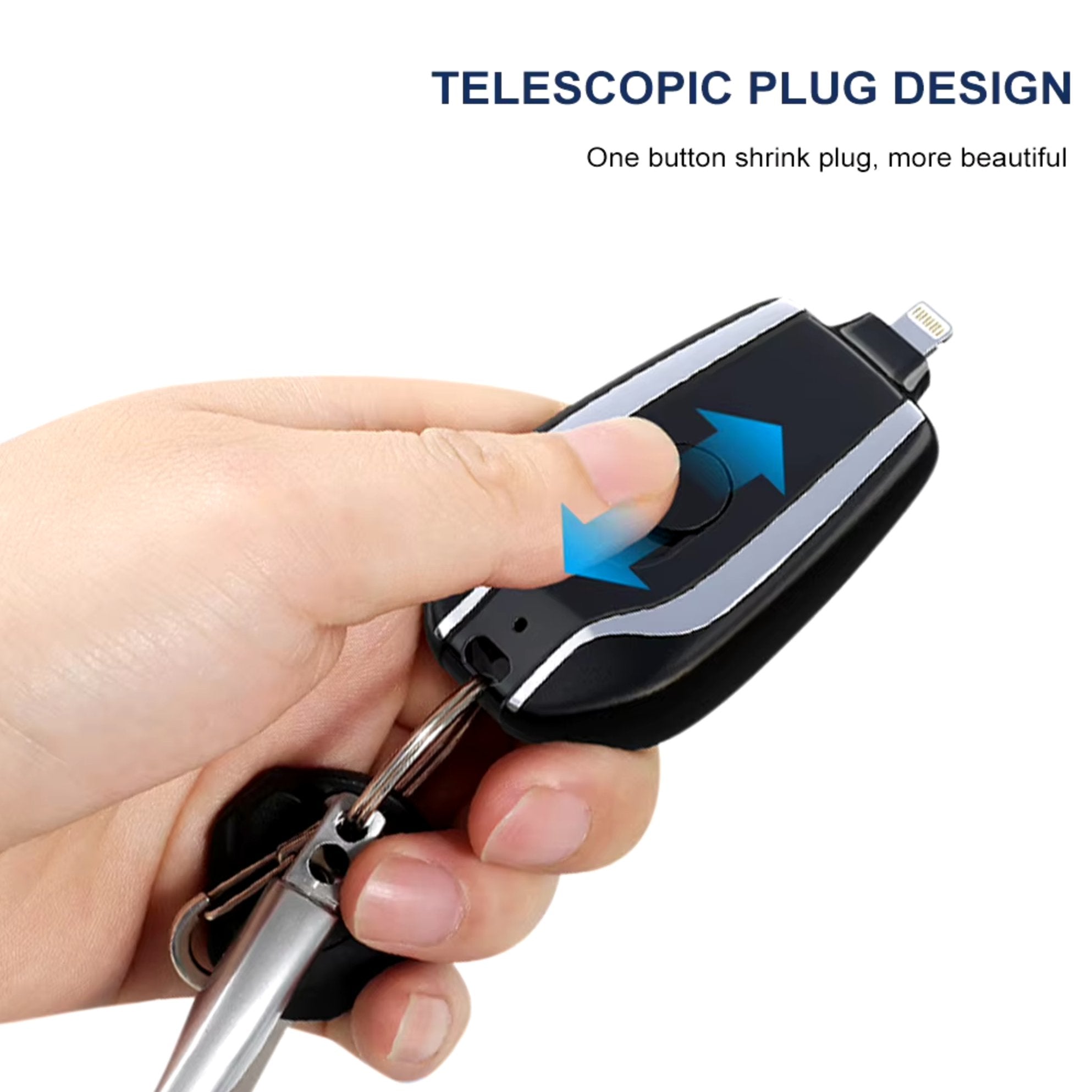 PocketPower™ | Draagbare Sleutelhanger Power Bank voor Elke Situatie! - Lumiza