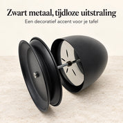 Detail van de metalen onderzijde en ronde basis van SfeerDome