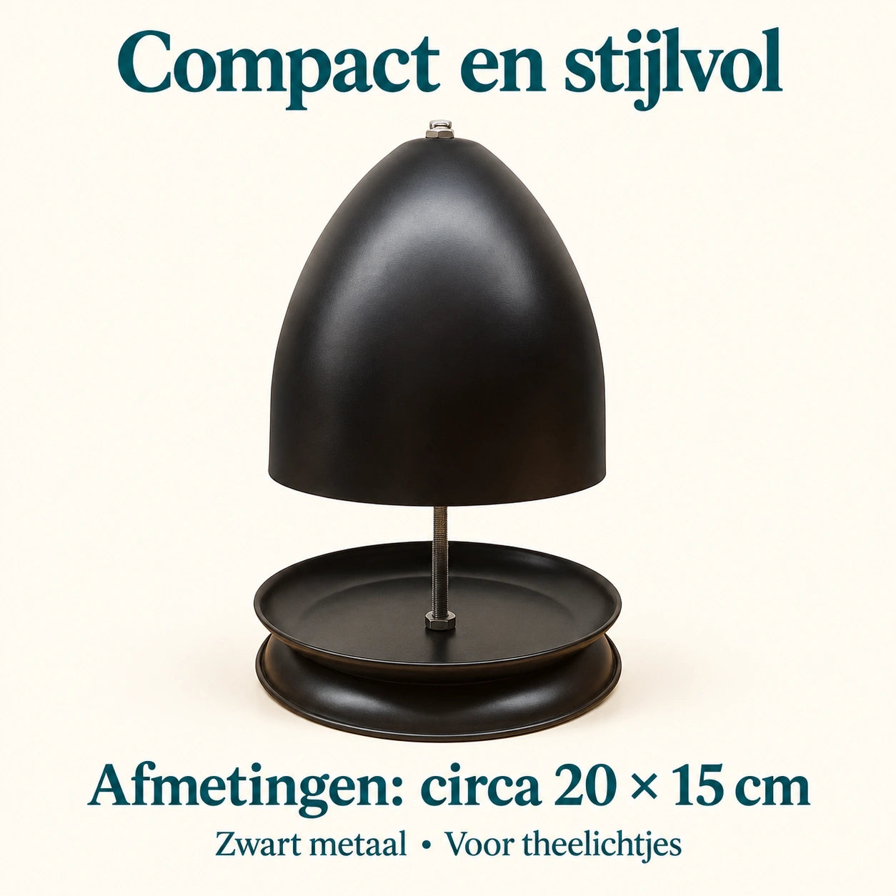SfeerDome afmetingen circa 20 × 15 cm